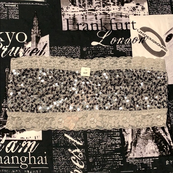 Lot of 2 LaSenza size S sequin bandeaus BNWT - Picture 2 of 4